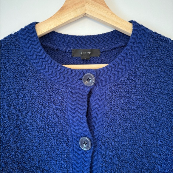 J. Crew Deep Blue Lady Jacket/Sweater - Picture 3 of 12